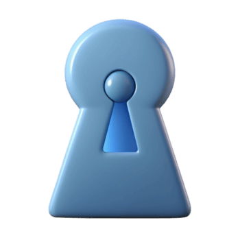 romantico immacolato buco della serratura personaggio con un' arrotondato superiore. pulito linee, simmetrico, con scalabile design. lusso png