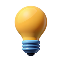 joyful wonderful Crisp edges monoline lightbulb. Single-weight stroke, flat color, with Scalable Design. genuine png