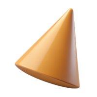 melancholic serene Geometric silhouette of a cone. Crisp edges, flat color, with Scalable Design. top-tier png