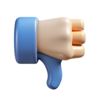 gorgeous surreal Thumbs down icon. Crisp edges, flat color, single-weight stroke with Scalable Design. fine detail png