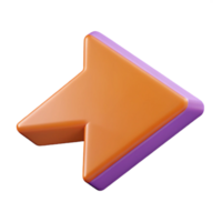 mysterious captivating Geometric arrow pointing right. Single-weight stroke, flat color. Minimal. with Scalable Design. studio quality png