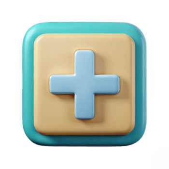 joyful hypnotic Plus sign badge within a square. Symmetrical, crisp edges, with Scalable Design. handcrafted png