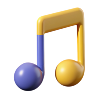 joyful glorious Minimalist music note, single-weight stroke, flat color with Scalable Design. top-tier png