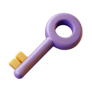 alegre sereno plano color técnico dibujo de un llave. peso único ataque, simétrico con escalable diseño. original png