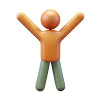 serene artistic Stick figure person with raised arms. Minimal, clean lines, flat color with Scalable Design. gallery standard png