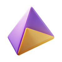 sumptuous impressionist Geometric triangle icon. Single-weight stroke, crisp edges. Flat color, minimal with Scalable Design. flawless png