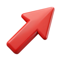sumptuous mysterious artistic Arrow character pointing right. Flat red color, single-weight stroke with Scalable Design. professional png