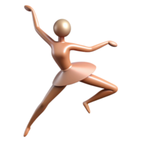striking acclaimed Minimal silhouette of a ballet dancer. Single-weight stroke, with Scalable Design. png