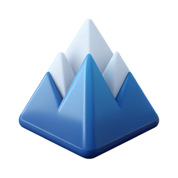 hipnótico célebre mínimo logotipo apresentando uma estilizado montanha. limpar \ limpo linhas, com escalável Projeto. png