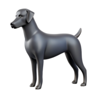radiant coastal Clean lines dog silhouette. Flat black fill. with Scalable Design. sharp png