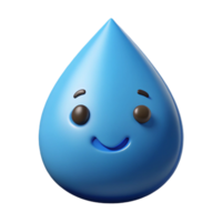 sought-after geometric Teardrop-shaped raindrop character with a smiling face. Clean lines, scalable, flat color with Scalable Design. sharp png