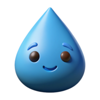 hipnótico harmonioso rústico gota de chuva personagem com uma simples face. limpar \ limpo linhas, mínimo projeto, plano cor com escalável Projeto. ultra hd png