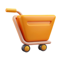 passionate mesmerizing Minimalist shopping cart icon, crisp edges, flat color with Scalable Design. authentic png