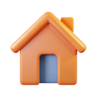 radiante urbano casa ícone. simples geométrico forma, plano cor, limpar \ limpo linhas. com escalável Projeto. sem falhas png