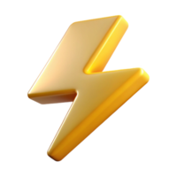 romantic magnificent Abstract symbol of power. Lightning bolt. Clean lines, minimal design, with Scalable Design. high resolution png