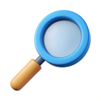 serene celebrated Minimal design of a magnifying glass. Flat color, clean lines with Scalable Design. png