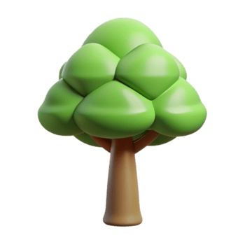 vivace minimalista stilizzato albero con pulito Linee e piatto colore. peso singolo ictus, minimo design con scalabile design. raffinato png