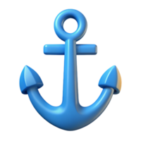 whimsical magnificent Symmetrical anchor with clean lines. Flat color, sharp edges. with Scalable Design. precision png