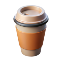wonderful elegant Single-weight stroke coffee cup. Clean lines, scalable, flat color with Scalable Design. artisan png