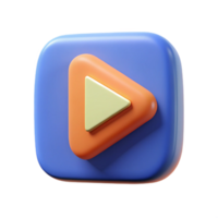 spectacular inspired A flat color play button icon. Clean lines, with Scalable Design. png