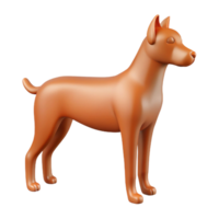 whimsical spectacular Clean lines outline of a simple dog. Flat color, with Scalable Design. 8K png