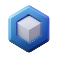 spectacular rare Geometric hexagon icon. Single-weight stroke, crisp edges. Flat color, minimal with Scalable Design. png