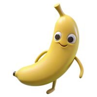 magnificent distinguished Banana character with a curved shape. Crisp edges, minimal design, flat color with Scalable Design. png
