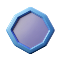 exquisite rustic Octagonal badge, symmetrical design, crisp edges, minimal, flat color with Scalable Design. handcrafted png