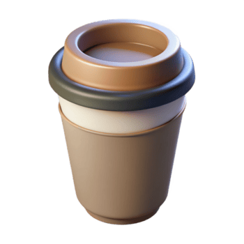 pitoresco costeiro escalável peso único acidente vascular encefálico café copo. fresco arestas, plano cor. mínimo Projeto com escalável Projeto. original png