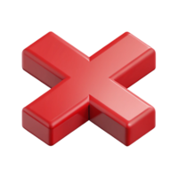 spectacular playful modern Symmetrical isometric cross with clean lines and red color with Scalable Design. impeccable png