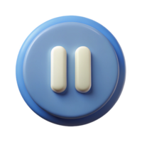picturesque nostalgic retro Pause button icon. Crisp edges, minimal design, single-weight stroke. with Scalable Design. high quality png