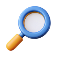 peaceful impressive Magnifying glass icon. Circle, handle. Scalable, flat color with Scalable Design. high resolution png