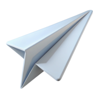 whimsical glorious Scalable paper airplane icon with single-weight stroke. Flat white with Scalable Design. flawless png