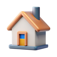 radiant retro A minimalist home icon with a pointed roof and chimney. Clean lines, flat color with Scalable Design. perfect clarity png