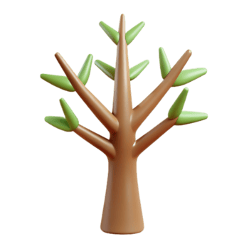spettacolare ambita minimo albero con acuto rami. scalabile, peso singolo ictus con scalabile design. png