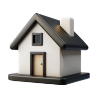 melancholic hypnotic Stylized house, simple shapes, black and white. Clean lines, minimal with Scalable Design. top-tier png