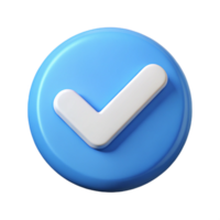 deslumbrante distintivo marca de verificação ícone. limpar \ limpo linhas, plano cor, peso único AVC. com escalável Projeto. png