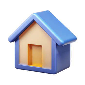 impressionante intenso criativo geométrico casa ícone. fresco arestas, mínimo projeto, plano cor com escalável Projeto. Prêmio png