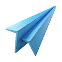memorable coastal Scalable monoline paper airplane. Single-weight stroke, minimal, flat color with Scalable Design. crisp png