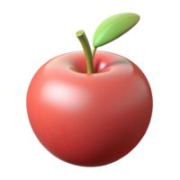bold fascinating Circular apple with a leaf and stem. Clean lines, minimal details, with Scalable Design. flawless png