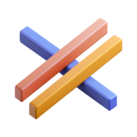 sought-after contemporary Abstract composition of two parallel lines. Minimal, flat color, crisp edges with Scalable Design. handcrafted png