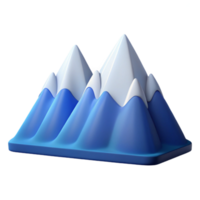 magnificent intense rustic Stylized mountain range with crisp edges and flat color. Minimal, with Scalable Design. luxury png