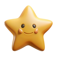 whimsical radiant Five-pointed star character, smiling face, flat gold, minimal design with Scalable Design. premium png