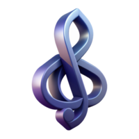iconic modern Geometric symbol of music. Treble clef with sharp angles. Crisp edges, with Scalable Design. expertly shot png