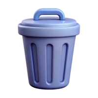 mysterious glorious Pictogram of a trash can. Crisp edges, minimal, flat color with Scalable Design. artisan png