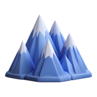 iconic tropical Stylized mountain range with sharp peaks. Clean lines, flat color, with Scalable Design. premium png