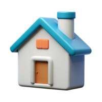 peaceful impressive Minimalist house icon with a chimney. Clean lines, flat color, with Scalable Design. crisp png