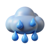 passionate alluring Circular cloud with raining teardrops. Flat color, clean lines, minimal design with Scalable Design. handcrafted png