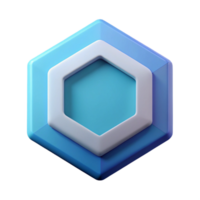 hypnotic surreal Geometric hexagon with flat color. Scalable, minimal design with Scalable Design. 8K png
