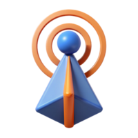 notable avant-garde Symmetrical isometric cross with sharp edges and a red color with Scalable Design. 4K png